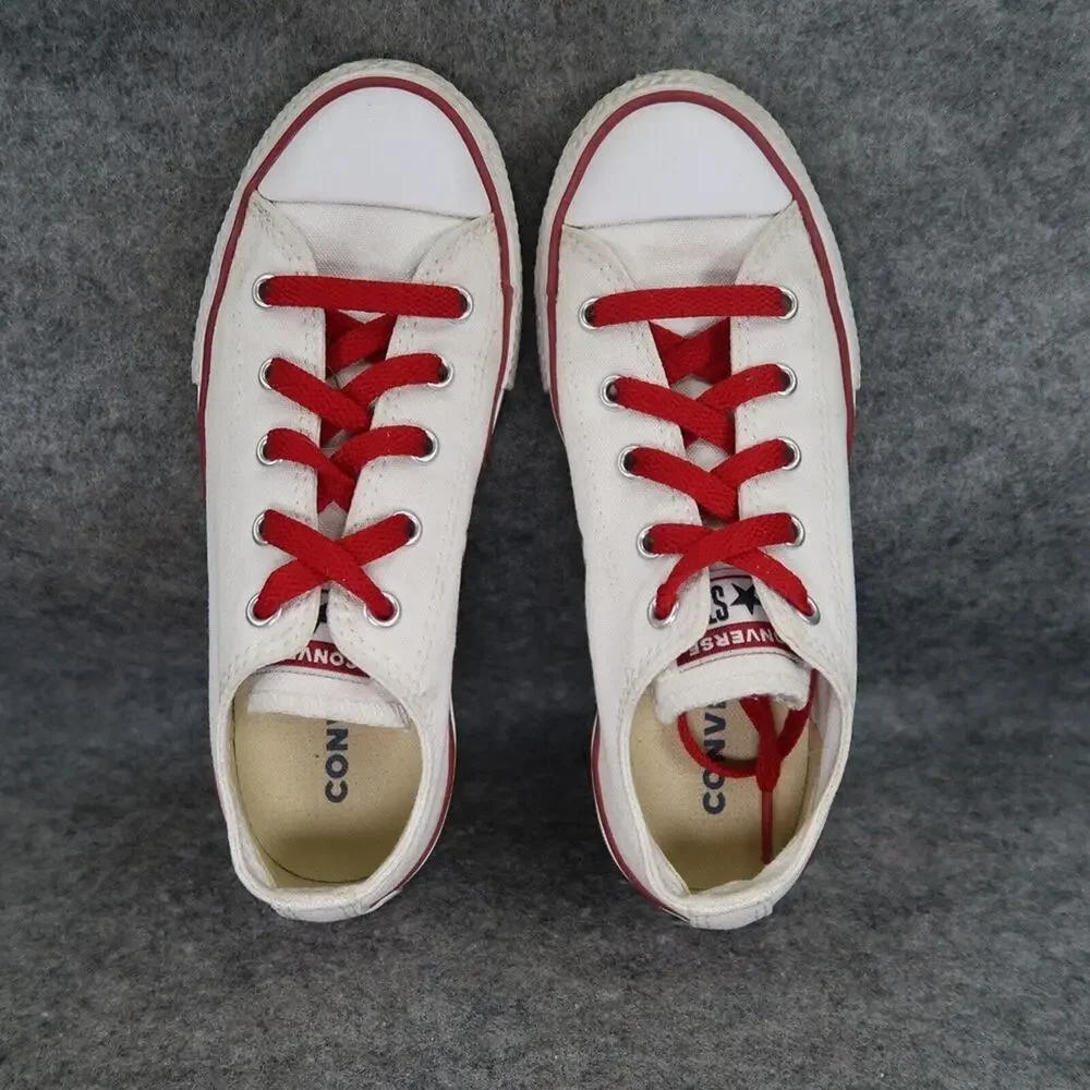 Converse Shoes Kids 1 Sneakers All Star Low Lace Up Canvas Casual Active White